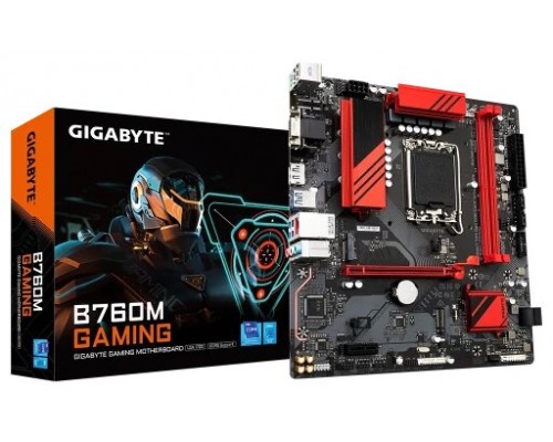 Gigabyte B760M GAMING placa base Intel B760 Express LGA 1700 micro ATX (Espera 4 dias)